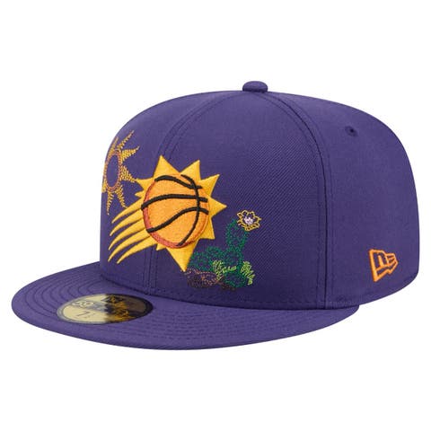 Men's New Era Purple Phoenix Suns State Stitch 59FIFTY Fitted Hat