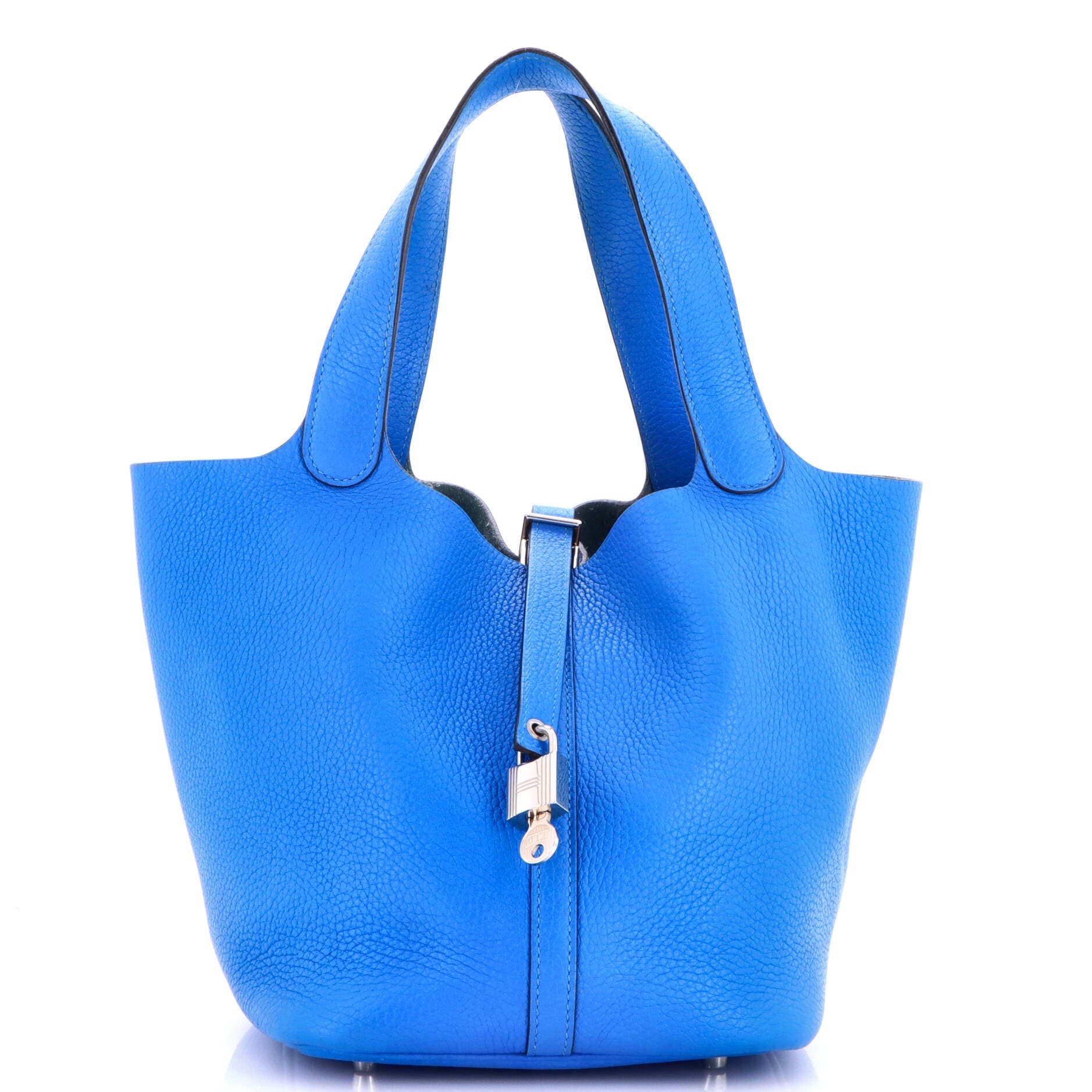 Picotin Lock Bag Clemence MM, Main, color, Blue