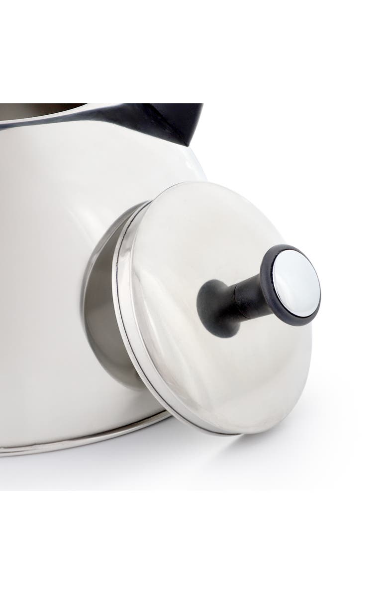 Mr. Coffee Daneswell 2.1 Quart Stainless Steel Whistling Tea Kettle, Alternate, color, Metallic Silver