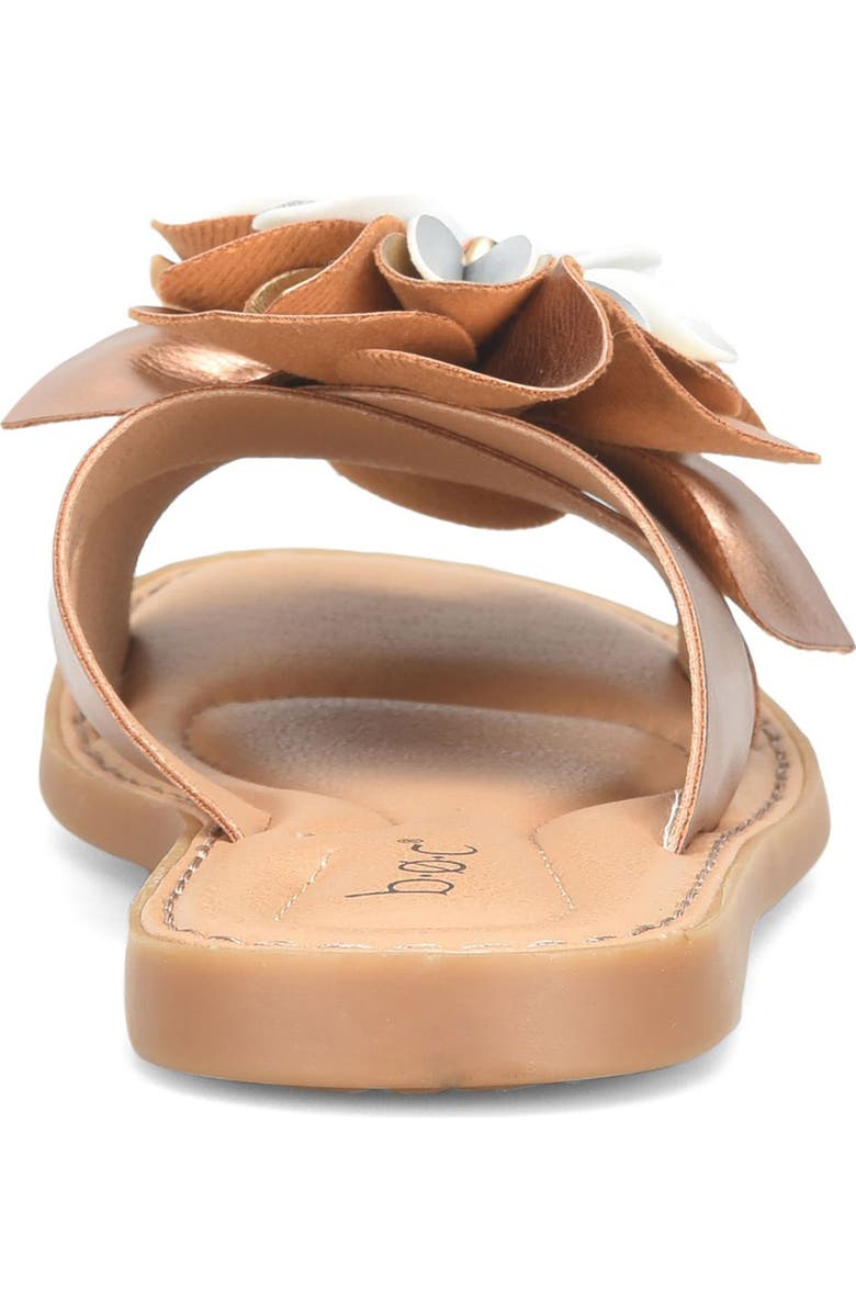 B O C BY BØRN Kasia Flower Slide Sandal, Alternate, color, Rose Gold Combo