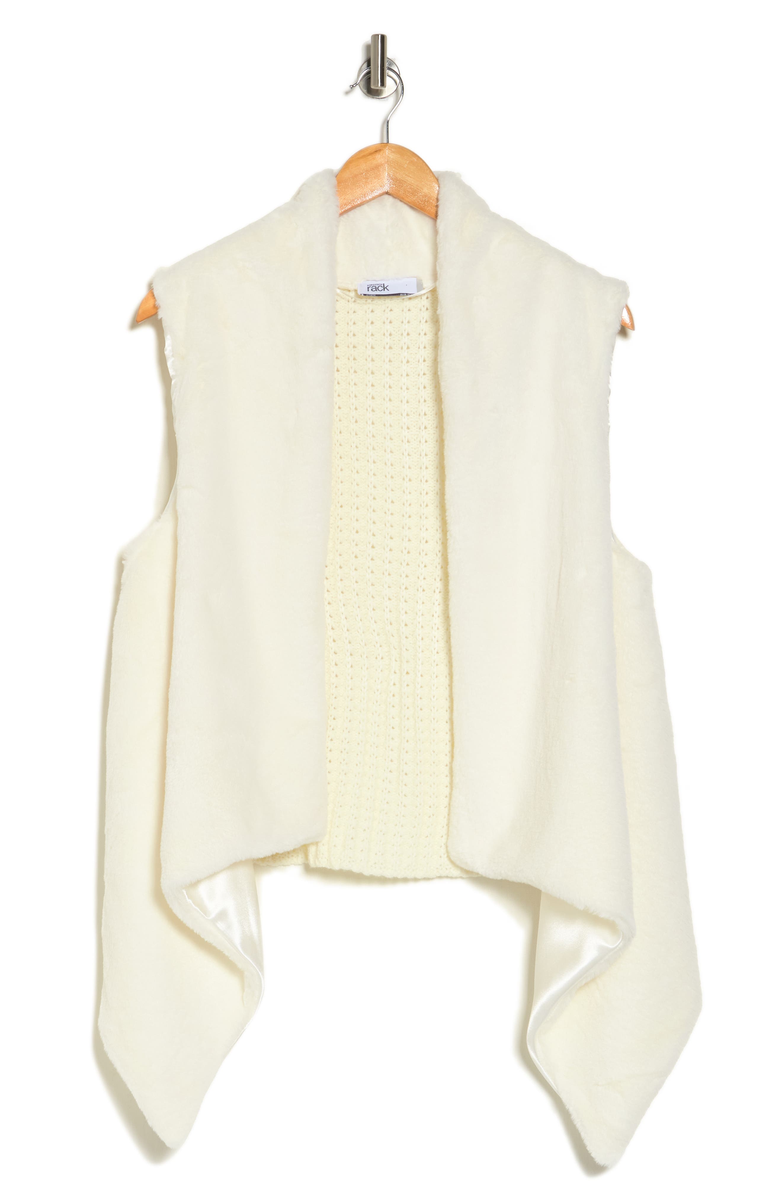 NORDSTROM RACK Faux Fur Mixed Media Vest (Women) | Nordstromrack