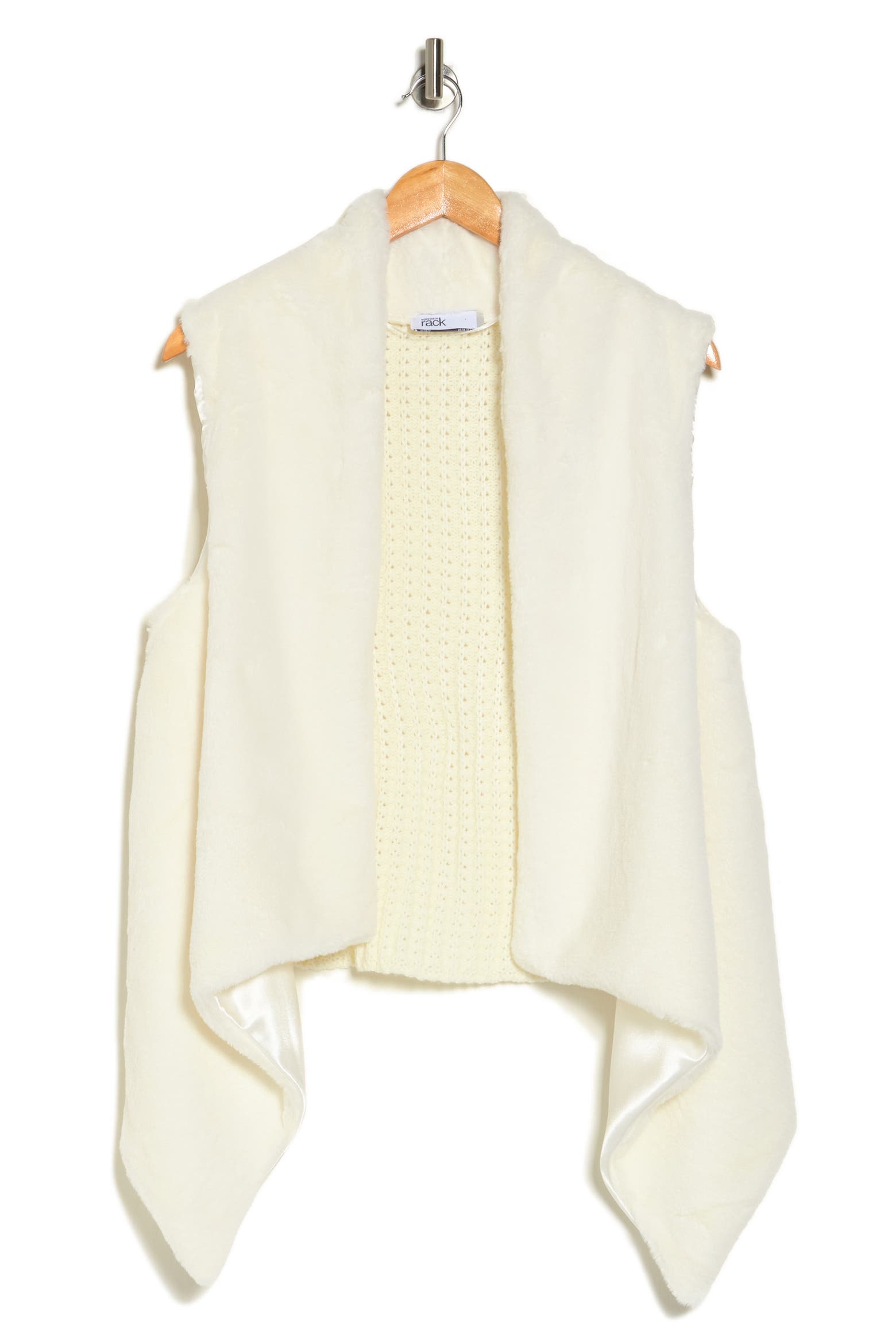 Furry Storage Rack NORDSTROM RACK Faux Fur Mixed Media Vest (Women) | Nordstromrack