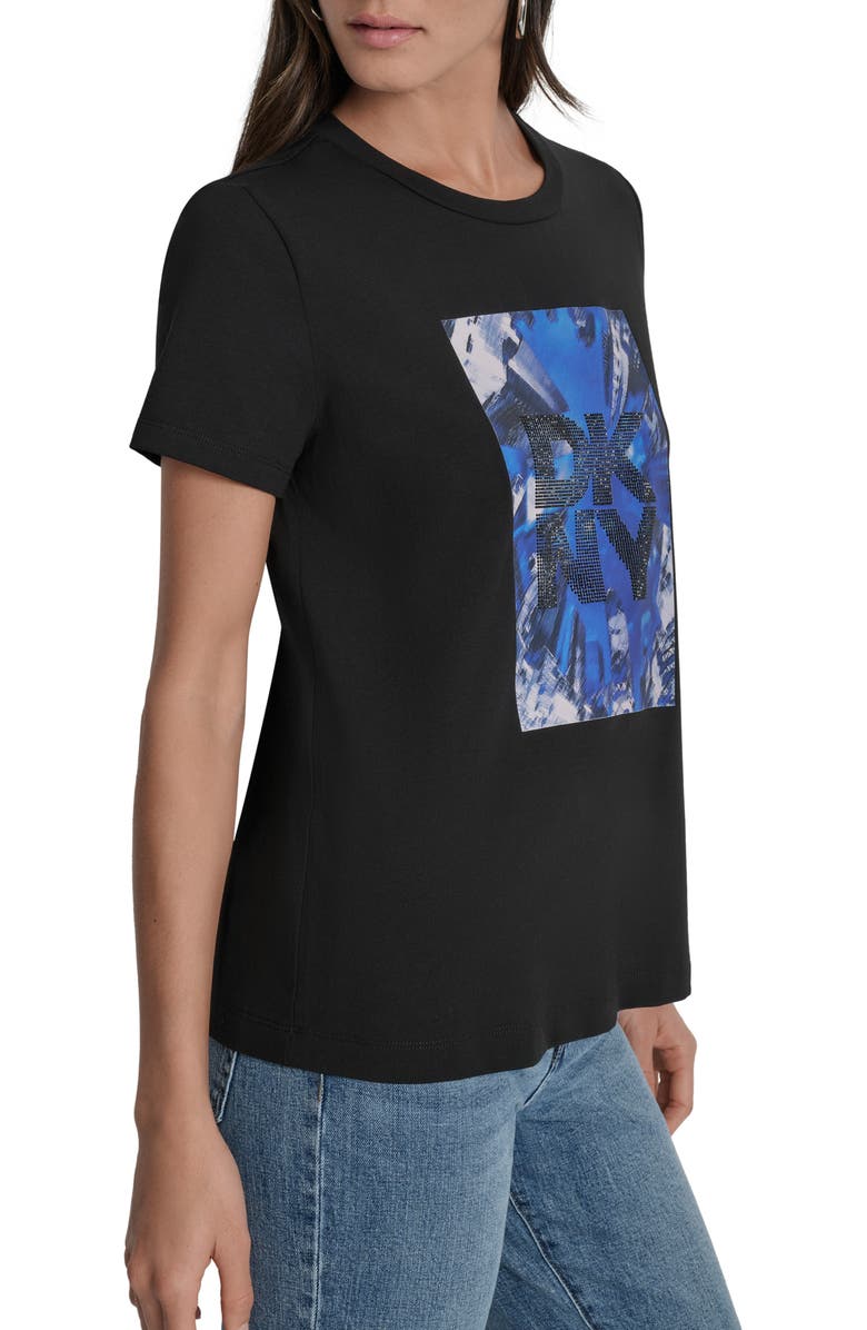 DKNY Skyscraper Graphic T-Shirt, Alternate, color, Black