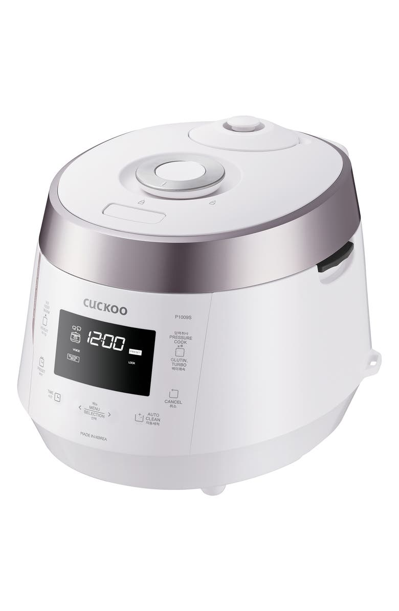Cuckoo 10-Cup Heating Pressure Rice Cooker, Alternate, color, White