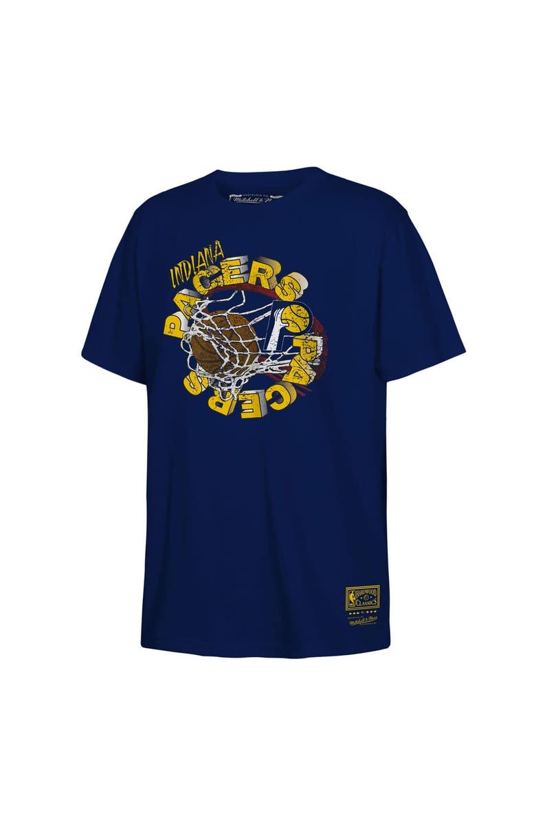 Mitchell & Ness Youth Mitchell & Ness Navy Indiana Pacers Retro '90s Poster T-Shirt, Main, color, Navy