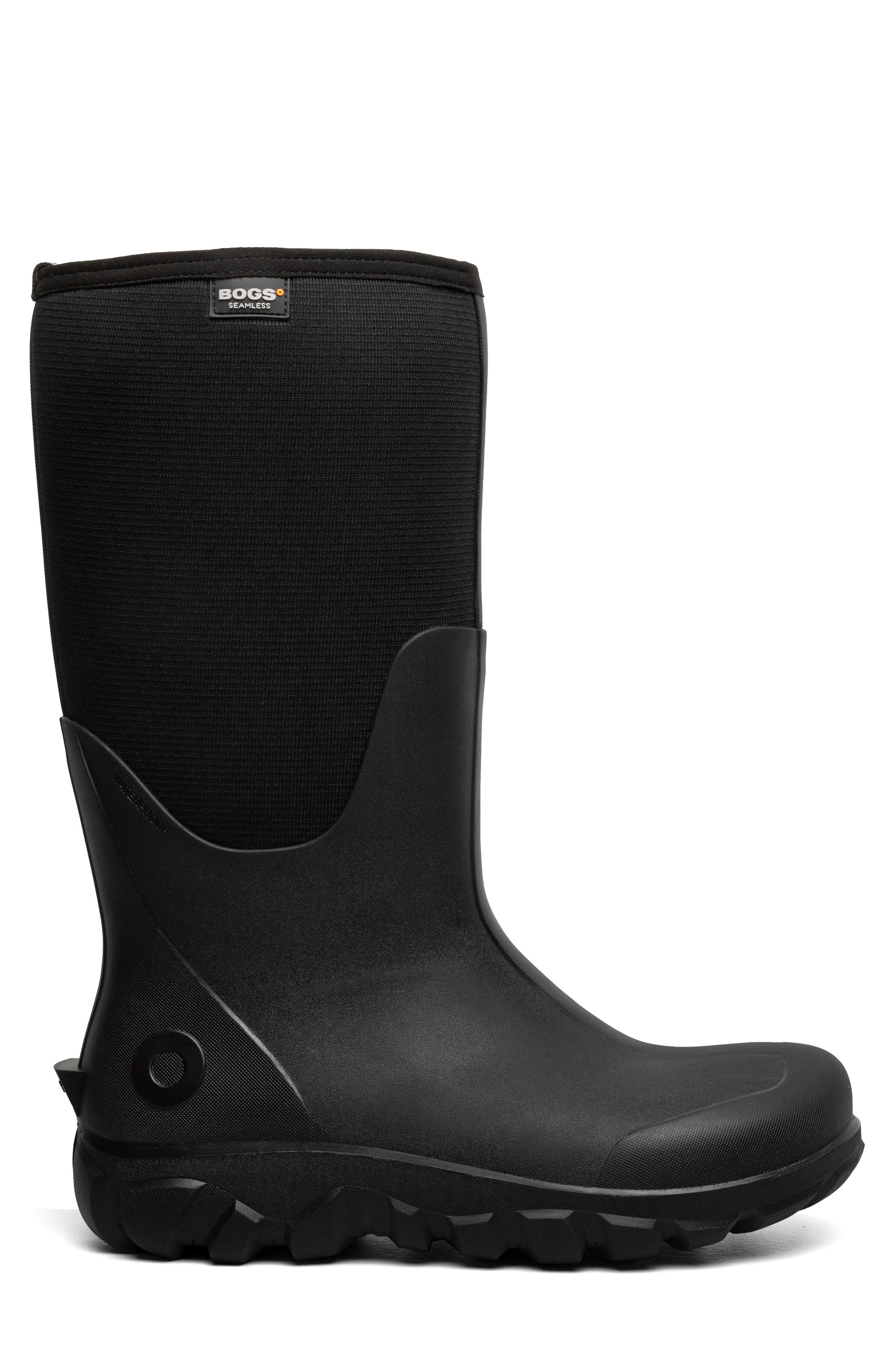 Bogs Classic Seamless Tall Waterproof Boot, Alternate, color, Black