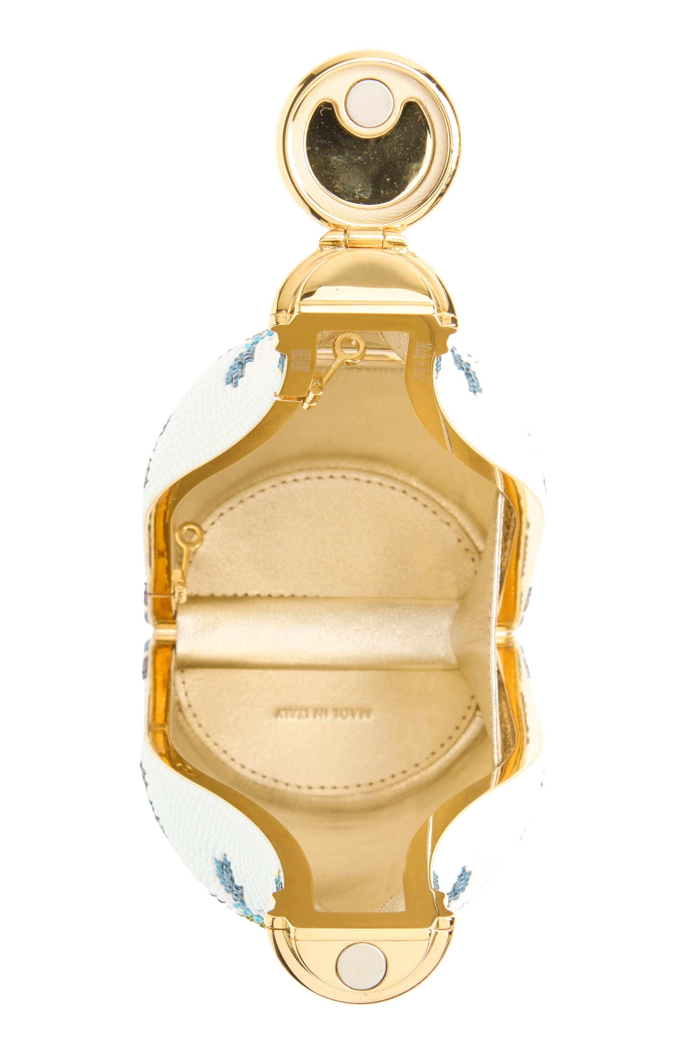 JUDITH LEIBER COUTURE Crystal Bottle Handbag, Alternate, color, Champagne Chalk Multi