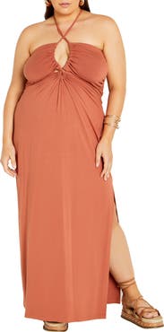 City Chic Miley Halter Midi Dress