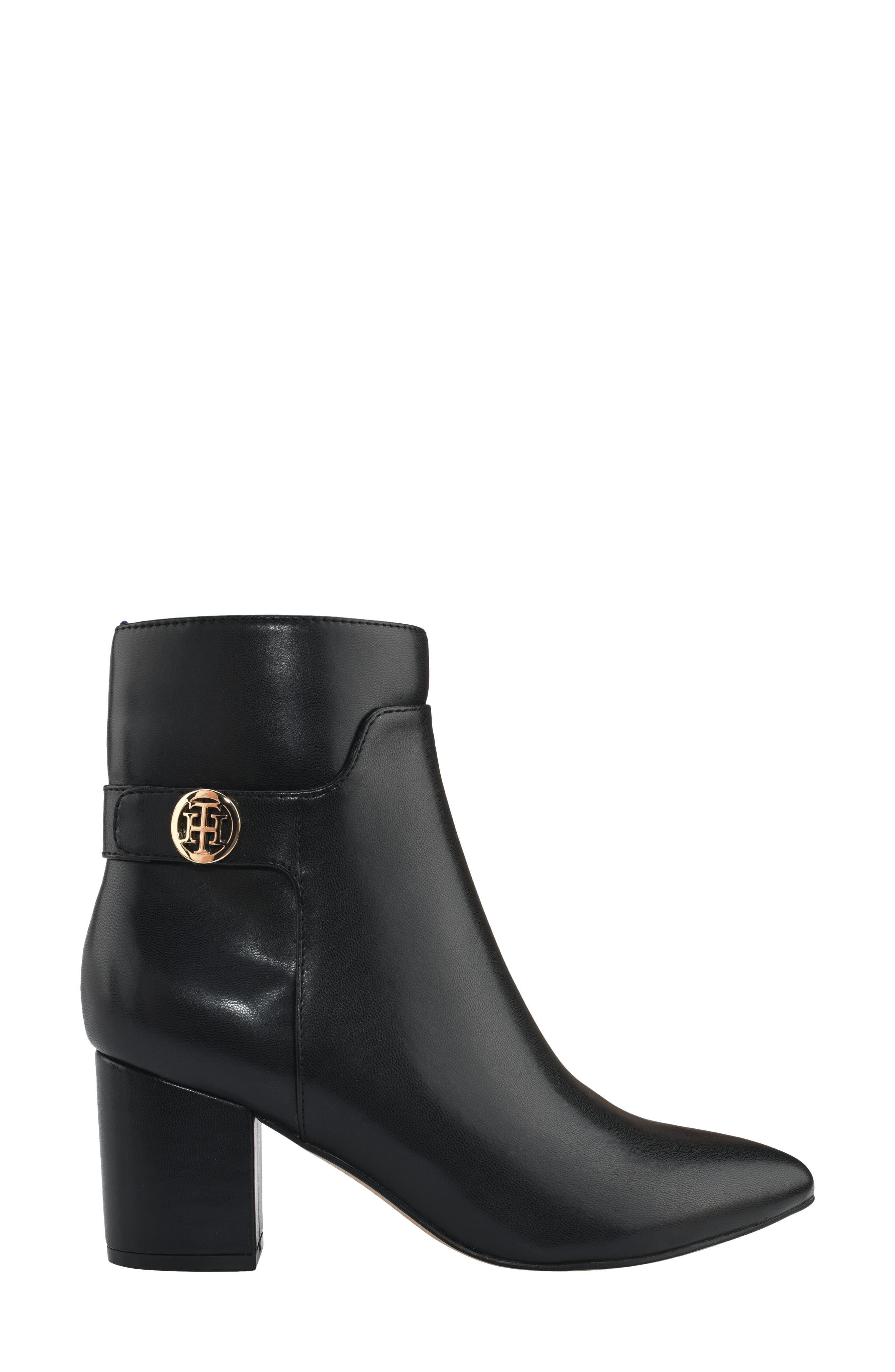 Tommy Hilfiger Monogram Block Heel Bootie, Alternate, color, 