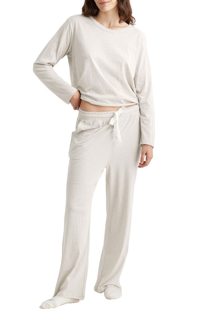 Papinelle Jada Long Sleeve Cotton Pajama Top, Alternate, color, 