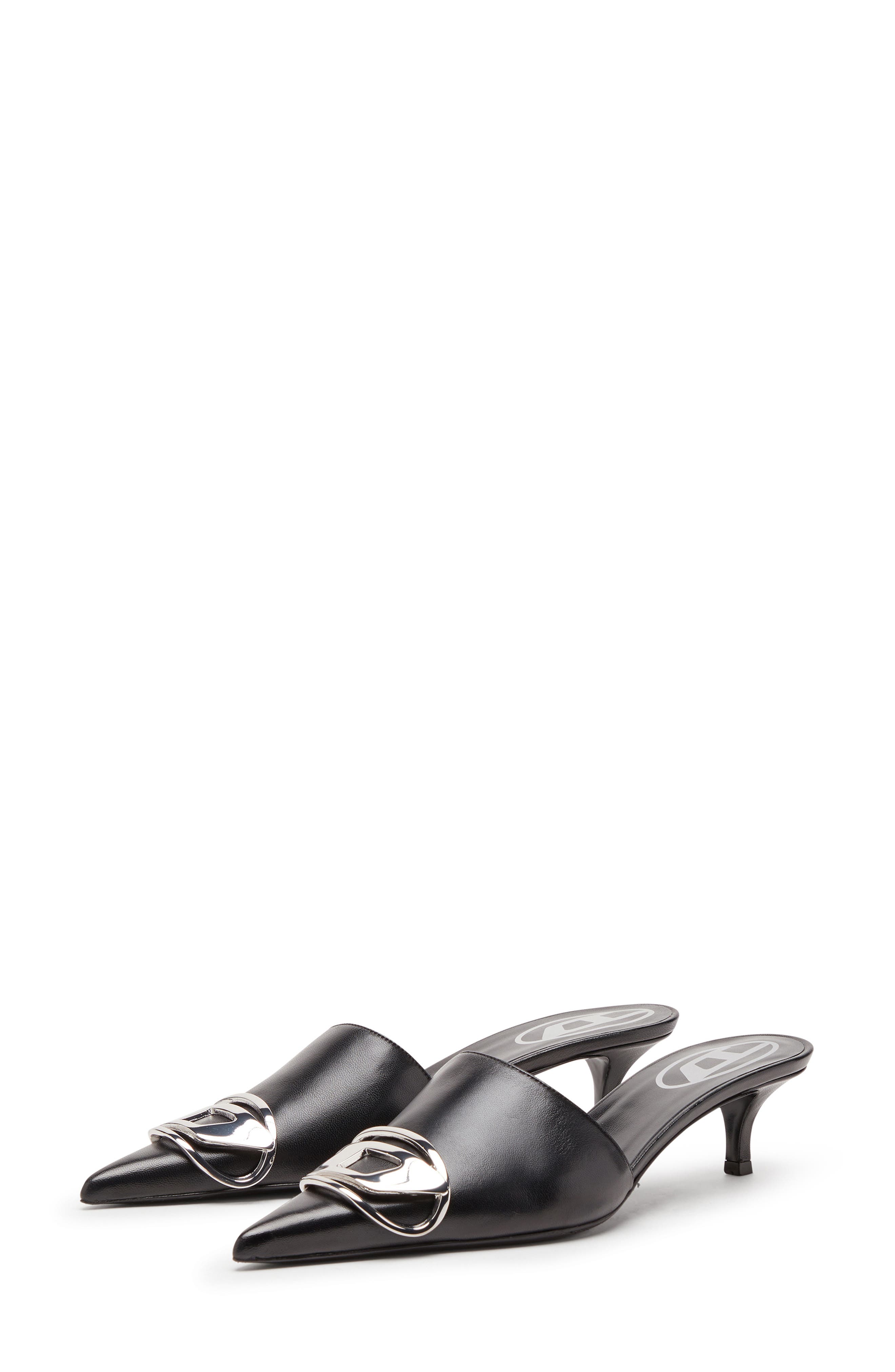 DIESEL<sup>®</sup> Pointed Toe Kitten Heel Mule, Alternate, color, 