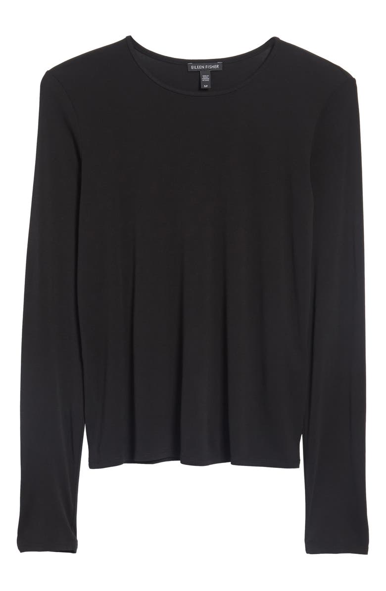 Eileen Fisher Silk Tee, Alternate, color, 