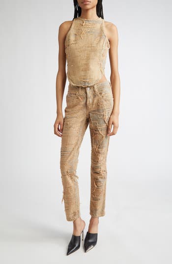 DIESEL® 1992 D-Jiann Floating Thread Slim Straight Leg Jeans