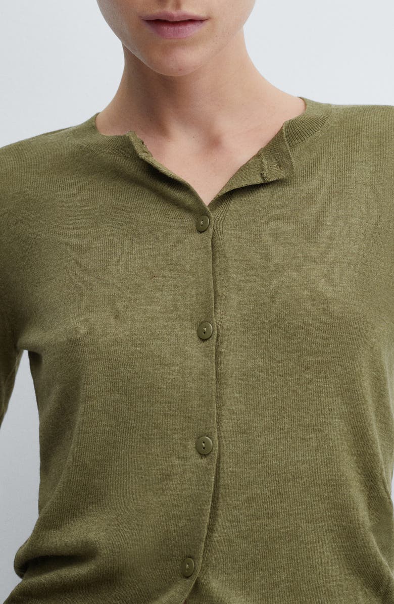 MANGO Button-Up Cardigan, Alternate, color,