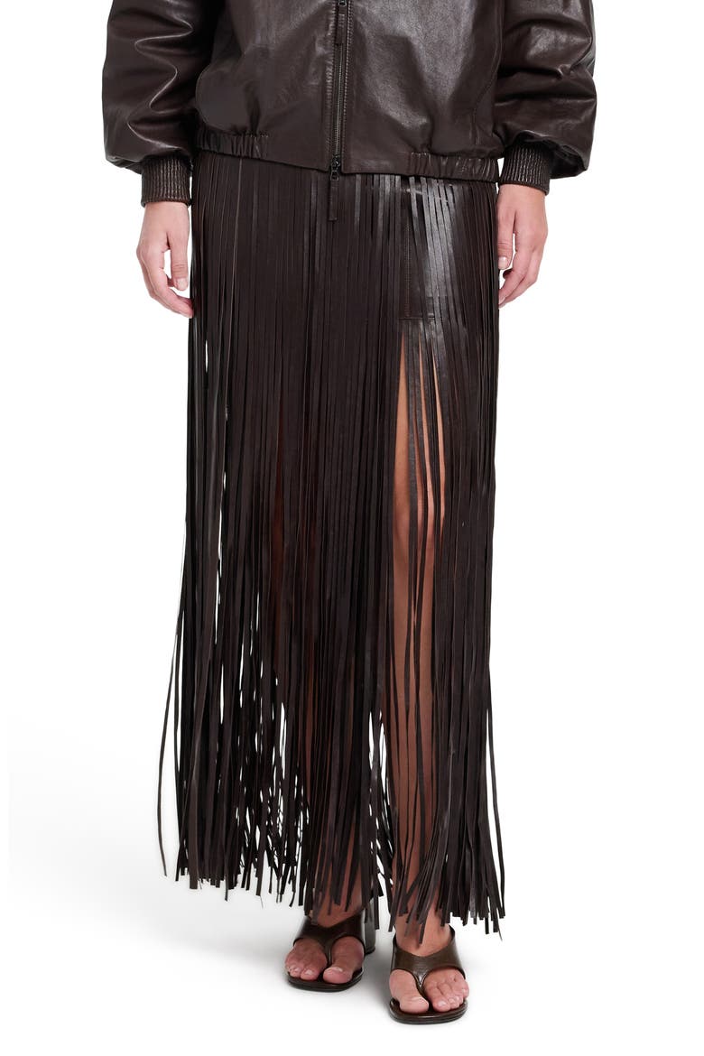 Tangled Up + Blue Skirt, Main, color, DARK CHOCOLATE