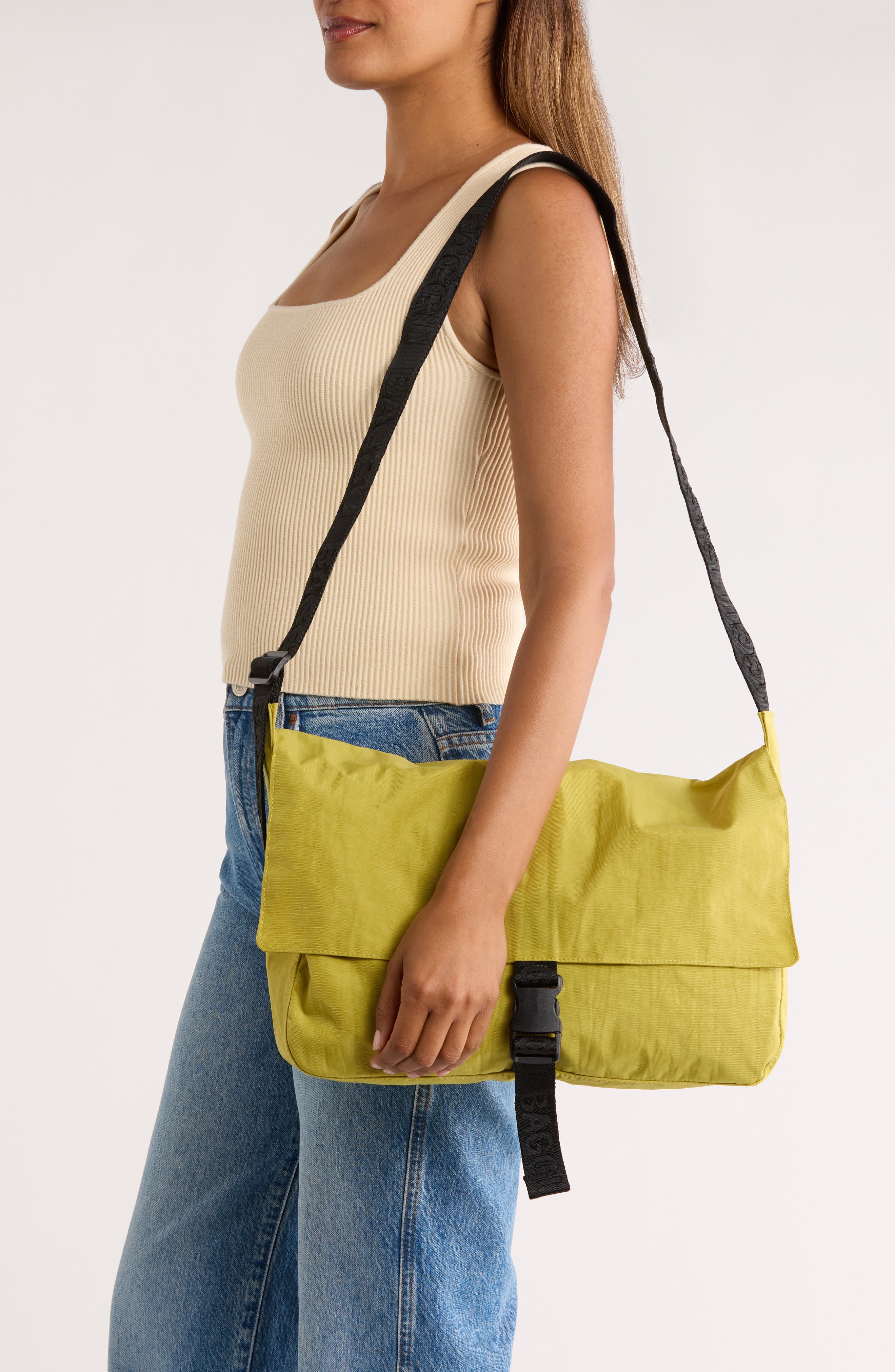 Baggu Recycled Nylon Messenger Bag, Alternate, color, 