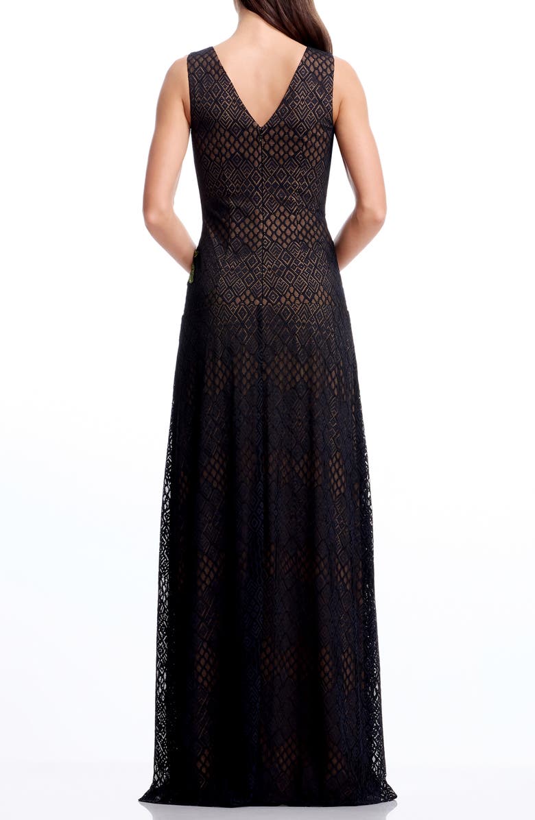 Dress the Population Baylor Floral Embroidery Sleeveless Dress, Alternate, color, Black Multi