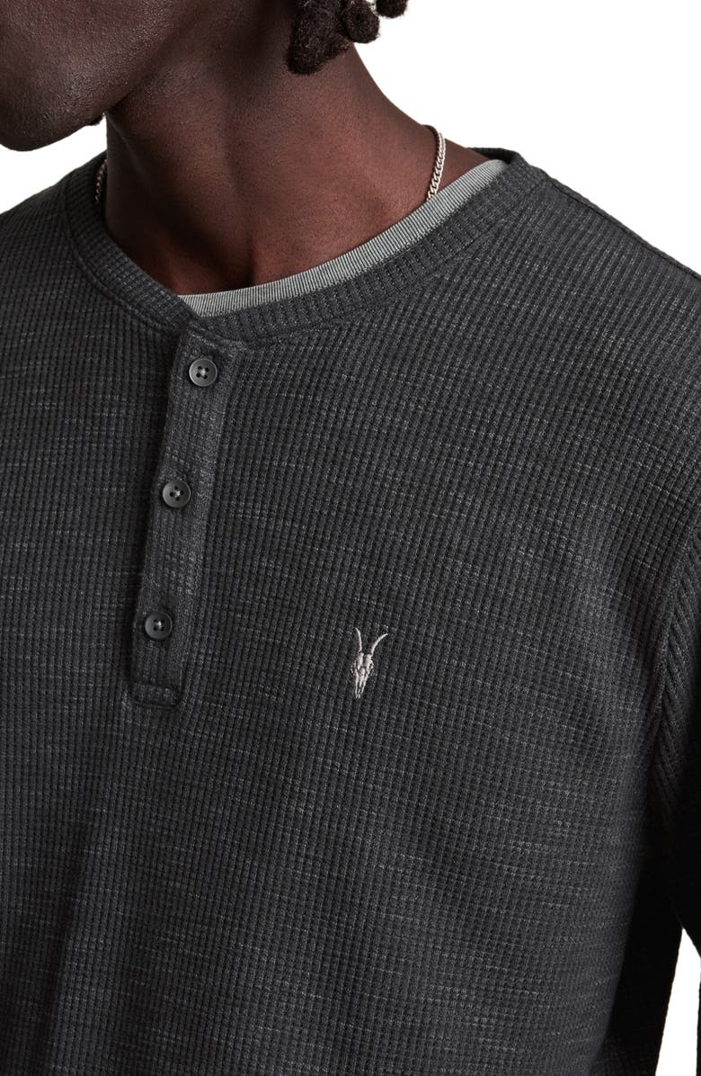 AllSaints Drucker Cotton Henley, Alternate, color, 