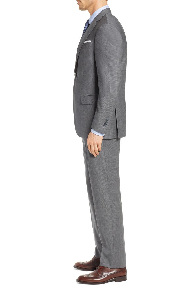 Peter Millar Flynn Classic Fit Houndstooth Wool Suit, Alternate, color, 