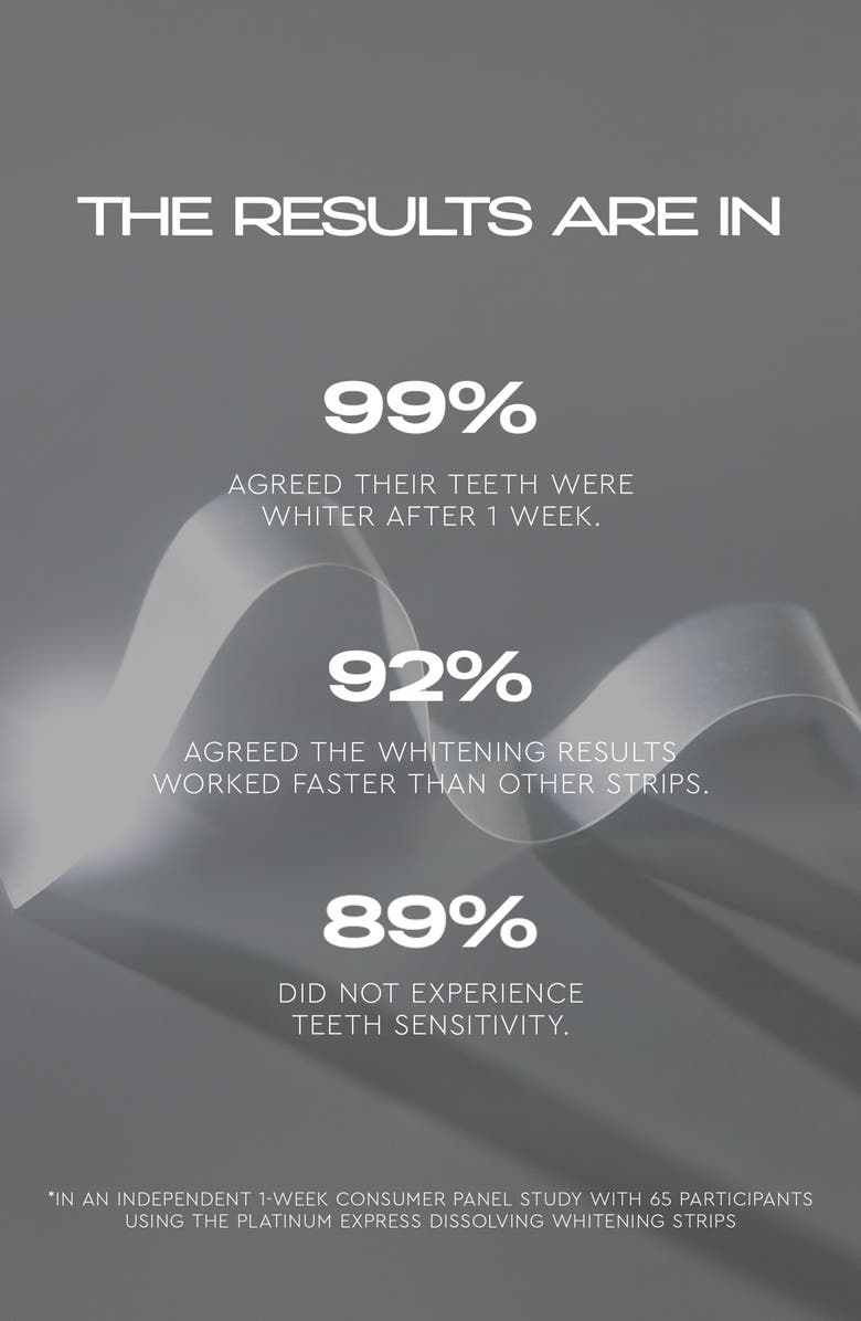 MOON Platinum Express Dissolving Teeth Whitening Strips, Alternate, color,