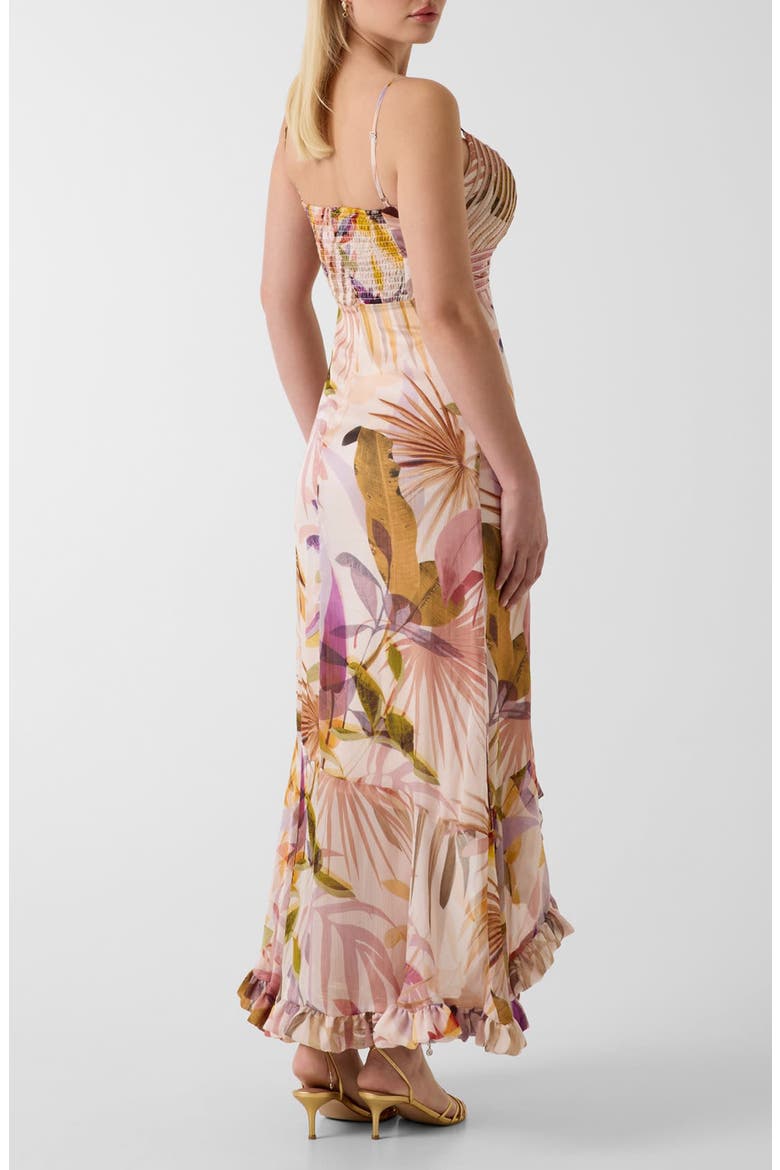Amina Sleeveless High-Low Maxi Dress, Alternate, color, SARIKA PALM PRINT