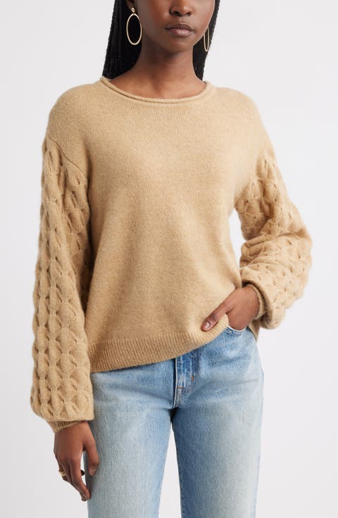 Honeycomb Sleeve Sweater