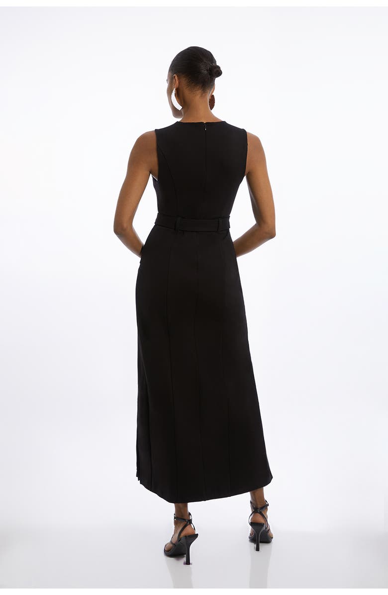 Karen Millen Jersey Pleated Maxi Dress, Alternate, color, Black