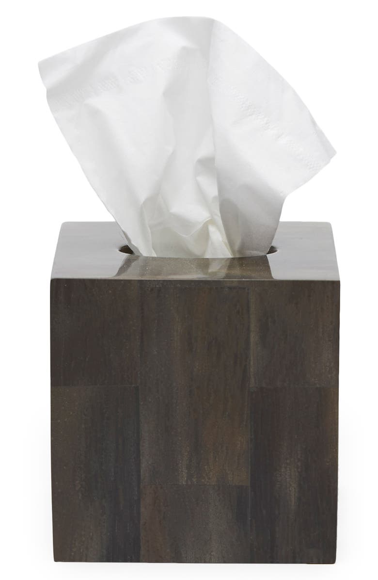 PIGEON AND POODLE Arles Faux Horn Tissue Box Cover, Main, color,