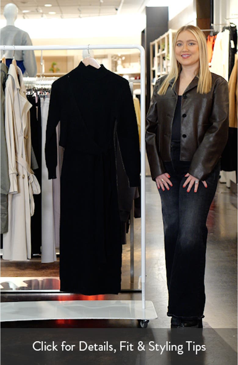 Aerin Long Sleeve Knit Dress, sales video thumbnail