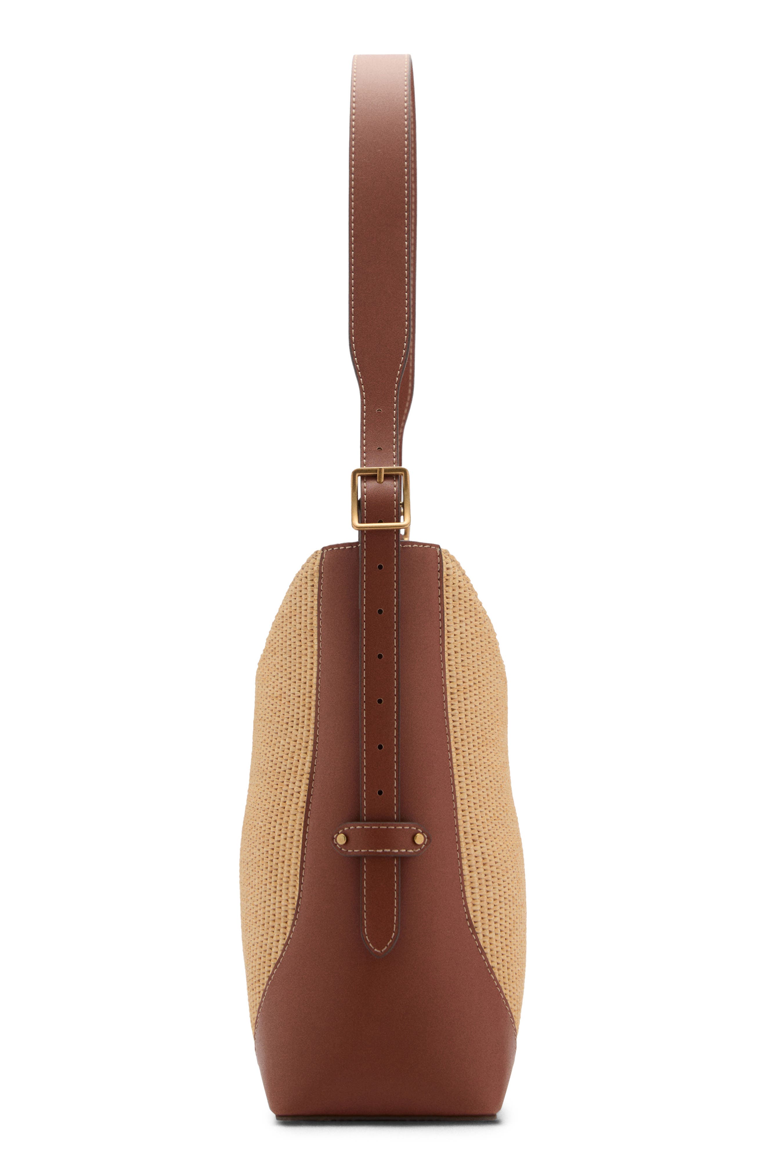 MANGO Canvas Shoulder Bag, Alternate, color, 