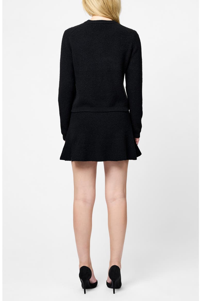 Vhari Sweater Miniskirt, Alternate, color, BLACK