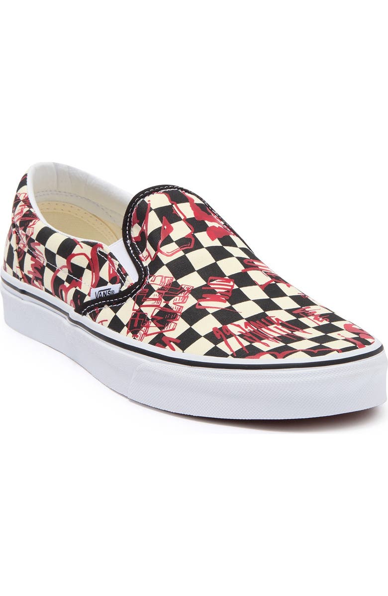 Vans Check Print Crew Classic Crew Slip-On Sneaker, Main, color,