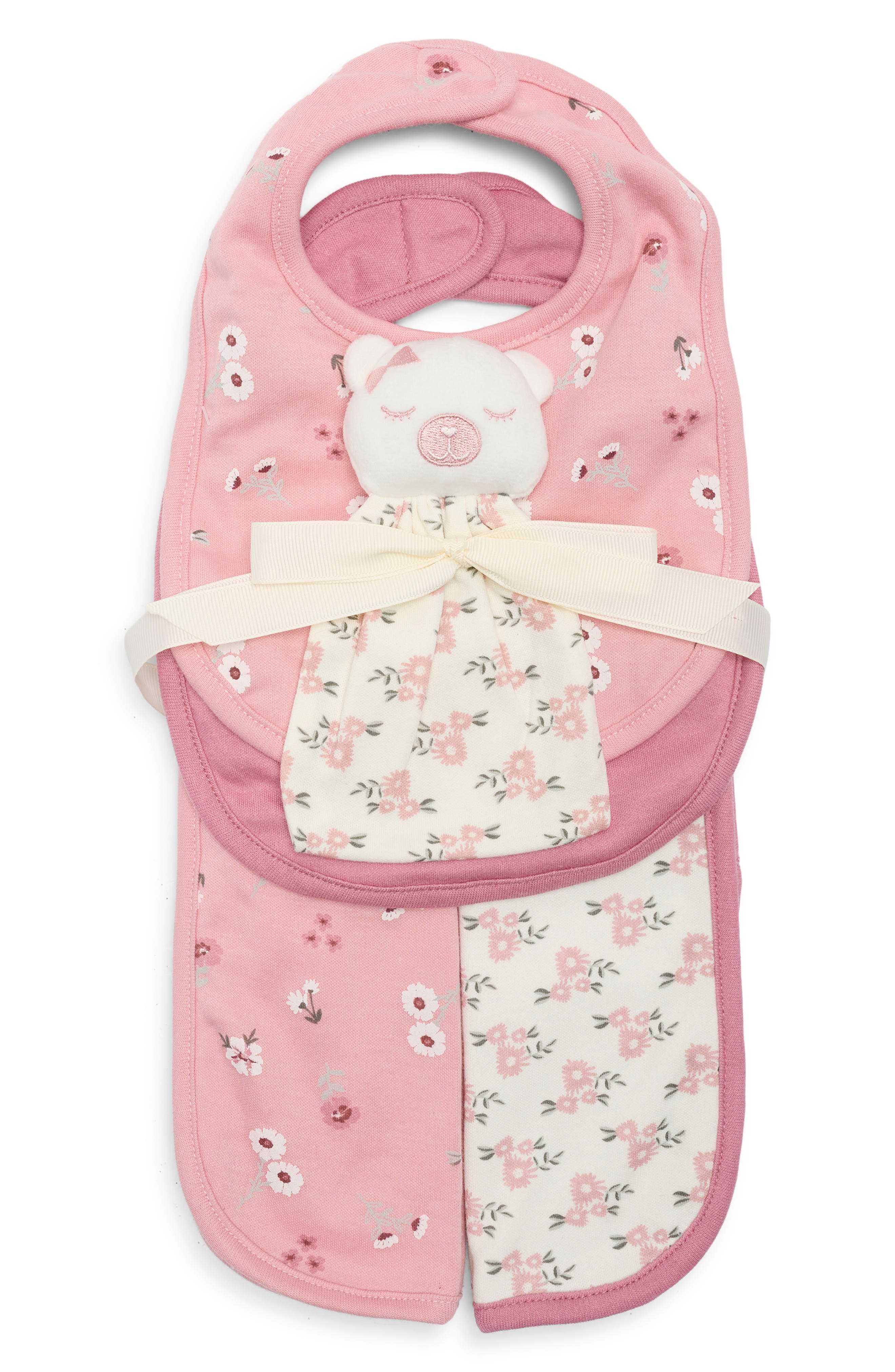 DREAMGRO 5-Piece Bibs & Burb Cloths Buddy Set