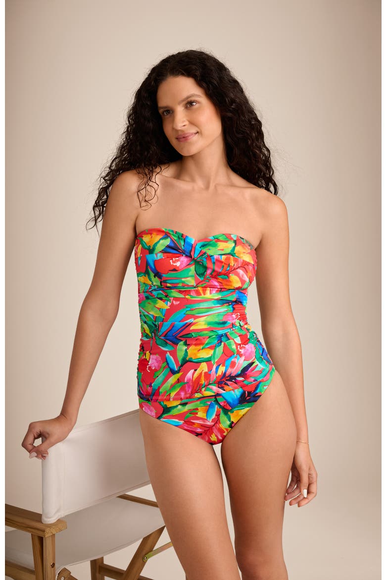 Monroe Underwire One-Piece Swimsuit, Alternate, color, Cherry Grove