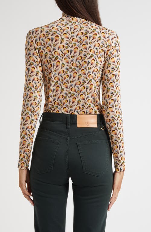 Ulla Johnson Aurelia Funnel Neck Jersey Sweater In Multi