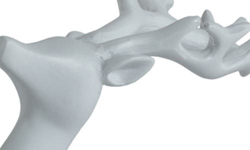 Zodax Set Of 6 Decorative Reindeer Figurines In White