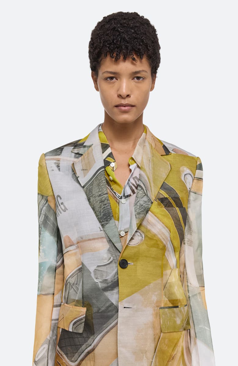 Helmut Lang Print Blazer, Alternate, color,
