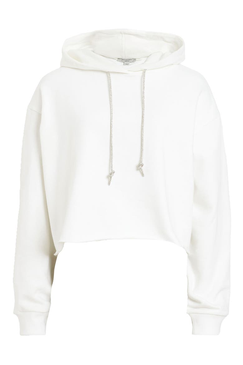 Pippa Sparkle Cotton Hoodie, Alternate, color, CHALK WHITE