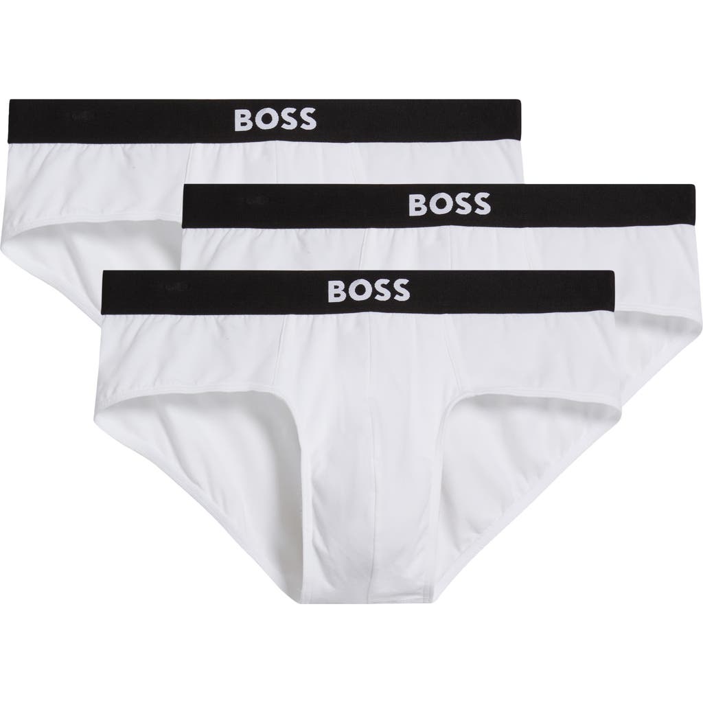 Hugo Boss Boss 3-pack One Stretch Cotton Briefs In White