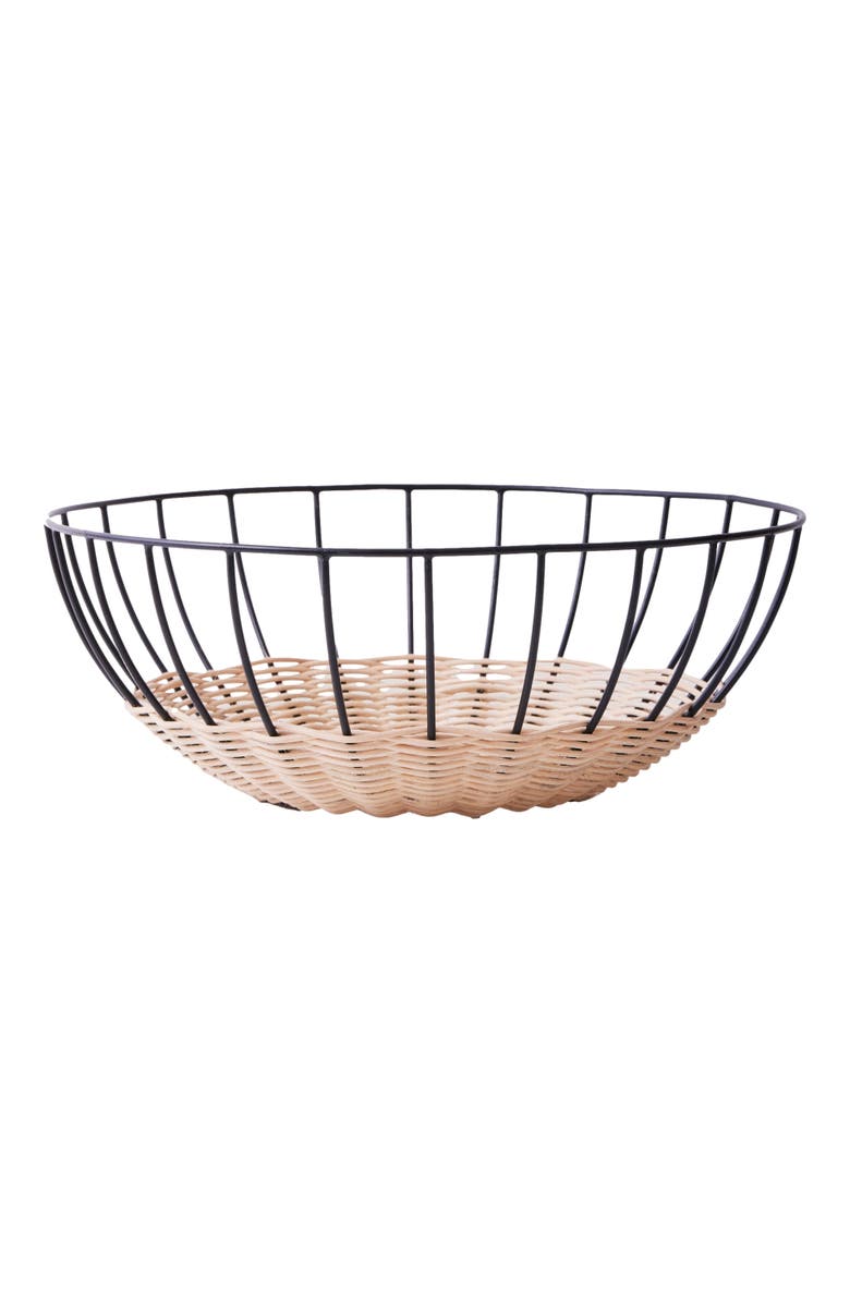 Fleck Cabo Fruit Basket, Main, color, Black