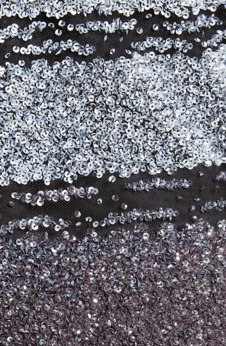 Pamella Roland Signature Sequin Cocktail Dress, Alternate, color, 