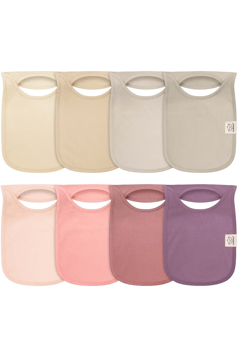 8-Pack Hallo Drool Bibs, Main, color, Dahlia