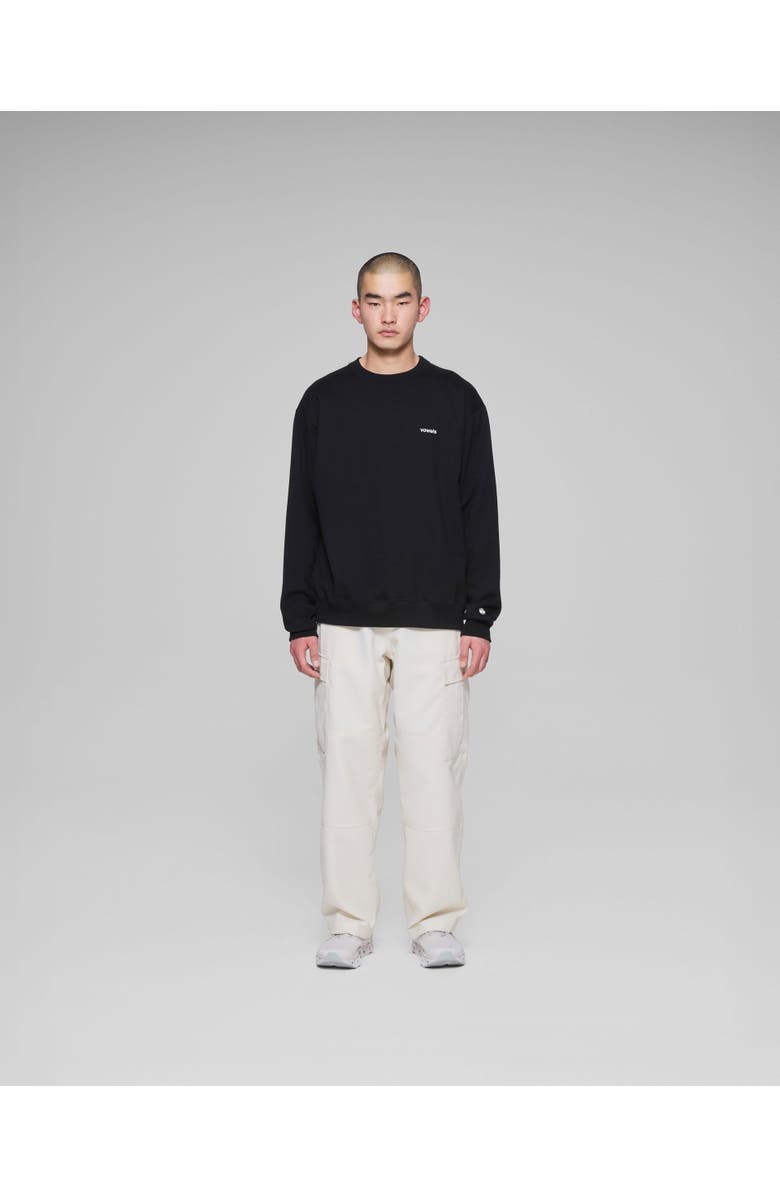 vowels Classic Crewneck, Alternate, color, Black