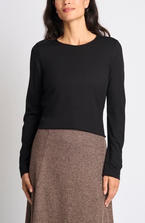 Long Sleeve Ponte Top