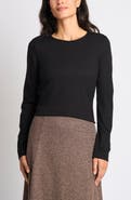 Halogen® Long Sleeve Ponte Top