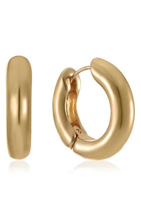 Chunky Huggie Hoop Earrings