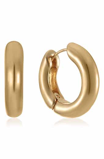 Chunky Huggie Hoop Earrings