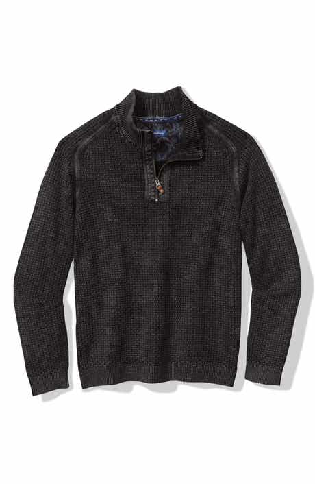 Sunbreak Half Zip Textured Cotton Sweater
