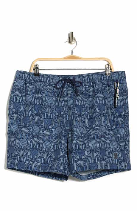 Psycho Bunny Reeves Bunny Print Swim Trunks