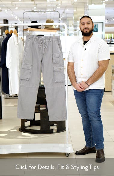 PacSun Gianni Drawstring Cotton Ripstop Cargo Pants (Men) | Nordstrom